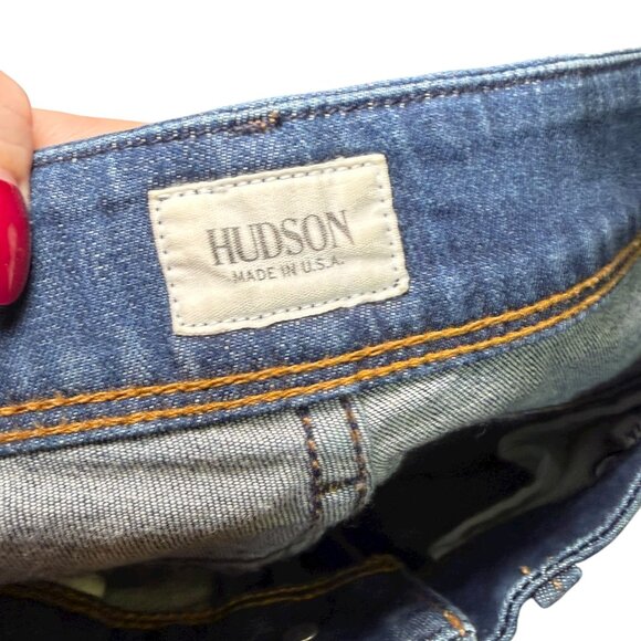 Hudson Beth Mid-Rise Baby Bootcut Flap Pocket Jeans Size 24 - Picture 8 of 8